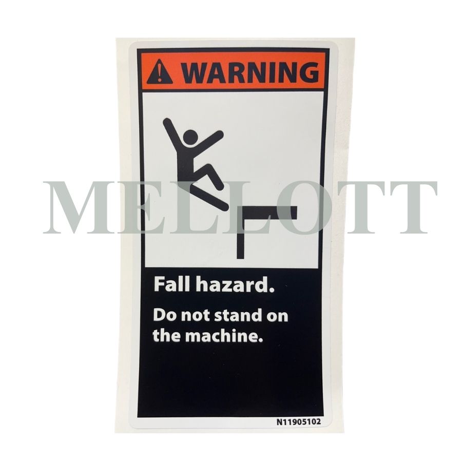 Sticker"Do Not Stand on Crusher"