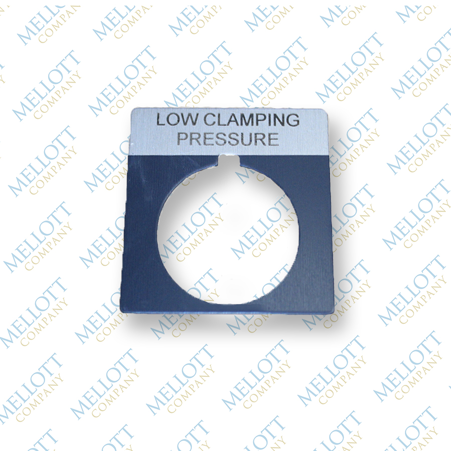 I.D. Plate, Low Clamping Pressure